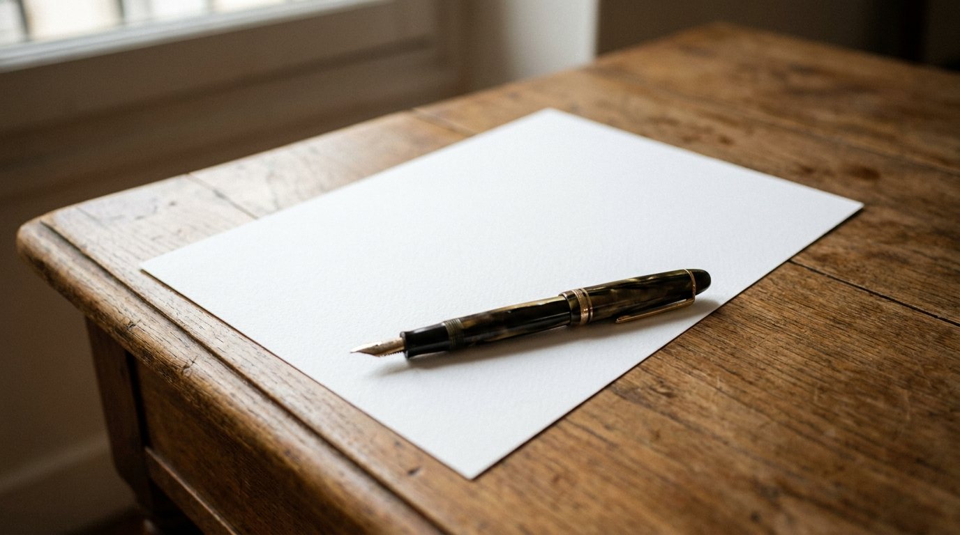 Une feuille vierge et un stylo : la description d'activité est la seule chose que tu contrôles réellement